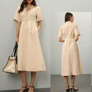 Rosetta Getty Collective Bone Shirtdress